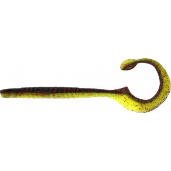Силикон Westin Ned Worm Curl 12cm 3g Black/Chartreuse (5шт/уп)