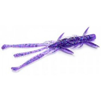 Силикон FishUp Shrimp 3" (9pcs.), #060 - Dark Violet/Peacock & Silver