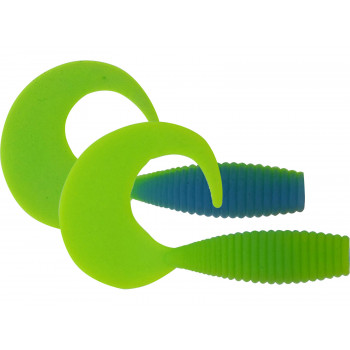 Силикон Kinetic Curlypup 5.1cm 2g Baby Blue/Chartreuse (10шт) Garlic