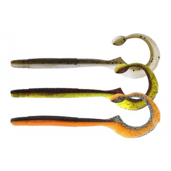 Силикон Westin Ned Worm Curl 12cm 3g Dark Water Mix 7 (5шт/уп)
