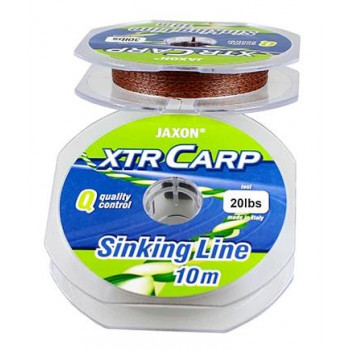 Повідковий матеріал Jaxon XTR Carp Sinking Line коричнево-чорний 20lbs 10m