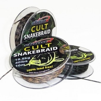 Лидкор без свинца Climax Cult Snake Braid Weed 40lb 10m
