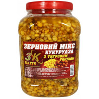 Зерновой MИКС 3Kbaits Кукуруза (с тигровым орехом) 3L банка
