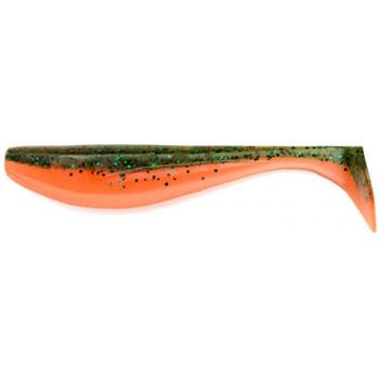 Силикон FishUp Wizzle Shad 5" (4шт) #205 - Watermelon/Flo Orange