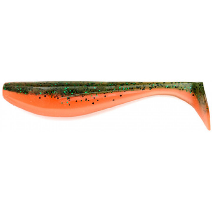 Силикон FishUp Wizzle Shad 5" (4шт) #205 - Watermelon/Flo Orange