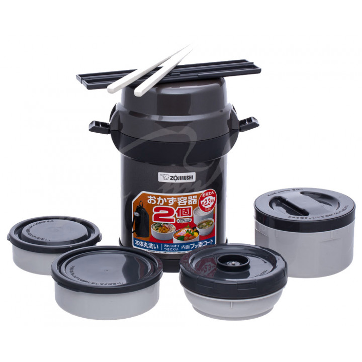Набор для ланча ZOJIRUSHI SL-JAF14HG 1.23L темно-серый