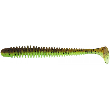 Силикон Keitech Swing Impact 2.5" #401 Green Pumpkin/Chartreuse 1шт