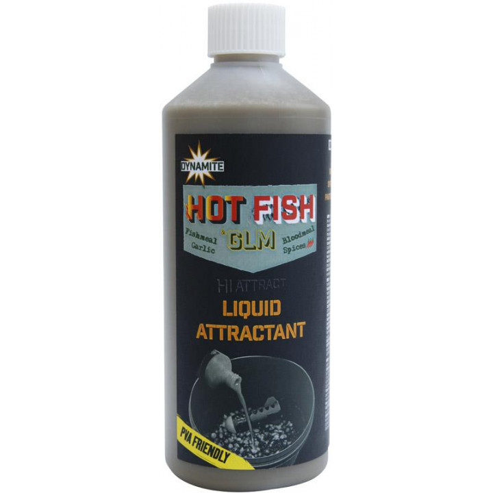 Ликвид Dynamite Baits Hot Fish & GLM Liquid Attractant 500ml