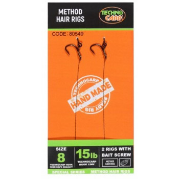 Готовый поводок TECHNOCARP Method Hair Rigs