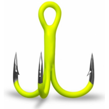 Тройник Gurza Round Treble ST-36 UV Chartreuse K-2509 1шт