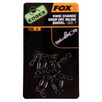 Вертлюг швидкознімний Fox Edges Kwik Change Inline Swivel №7 8шт