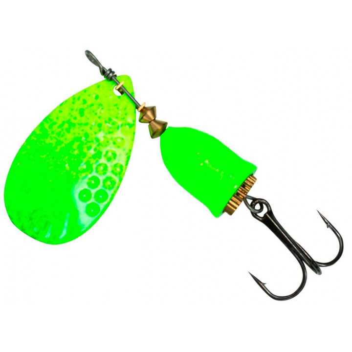 Блесна Kinetic Gekko 11g Green/Yellow