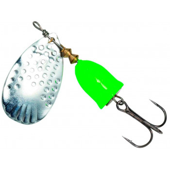 Блесна Kinetic Gekko 11g Silver/Green
