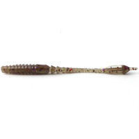 Силикон FishUp ARW Worm 2" 12шт #050 Green Pumpkin Brown Red & Purple