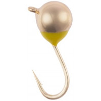 Мормышка вольфрамовая Viking Fishing Round+drop 0.18g 2.5mm Gold (1шт)