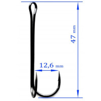 Крючок Kumho DOUBLE HOOK LIGHT 800 № 3/0