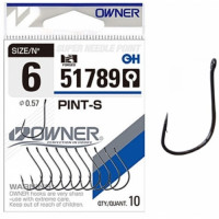 Крючок Owner 51789 Pint-S №4 кільце Black Crome 10шт
