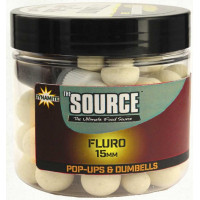 Бойли Dynamite Baits Fluro Pop-Ups & Dumbells Source White Source 15mm