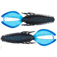 Силікон Gambler Stinger 7шт. 110mm Black Blue Glitter Blue Tail