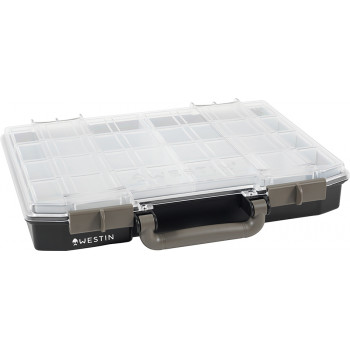 Коробка Westin W6 Lure Vault 337x278x57 Incl. 10 inserts Black/Clear