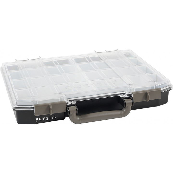 Коробка Westin W6 Lure Vault 337x278x57 Incl. 10 inserts Black/Clear
