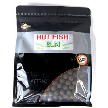 Бойлы Dynamite Baits Hi-Attract Hot Fish & GLM 20mm Boilie 1kg