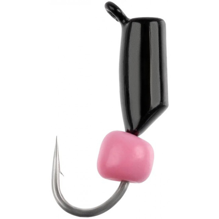 Мормышка вольфрамовая Viking Fishing Rigabik+bead 0.62g 2.5mm Black+P (1шт)