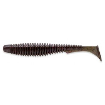 Силикон FishUp U-Shad 3.5" (8шт) #050 - Green Pumpkin Brown/Red & Purple