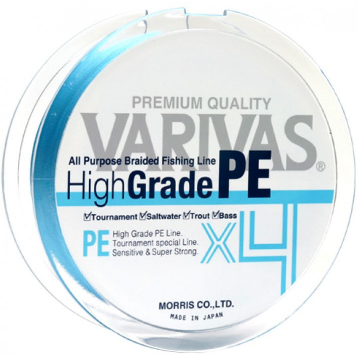 Varivas High Grade PE X4 New Water Blue 150m #2.0