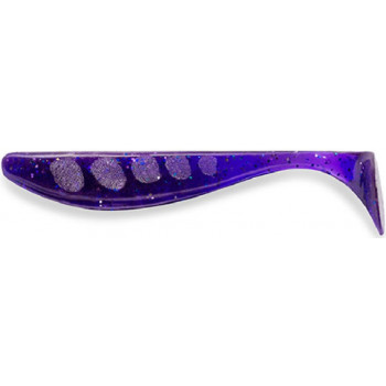 Силикон FishUp Wizzle Shad 3" 8шт #060 Dark Violet/Peacock & Silver