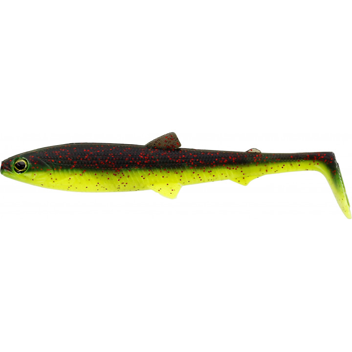 Силикон Westin BullTeez Shadtail Box 12.5cm 16g Black/Chartreuse 1шт