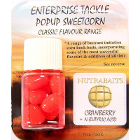 Искусственные ароматизированные насадки Enterprise Tackle Corn CRANBERRY+N-BUTYRIC ACID CORN FLUORO RED