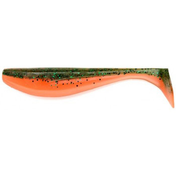 Силикон FishUp Wizzle Shad 2.0" (10шт) #205 - Watermelon/Flo Orange