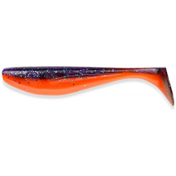 Силикон FishUp Wizzle Shad 5" (4шт) #207 - Dark Violet/Orange