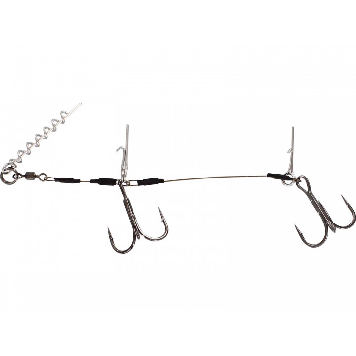 Оснастка Westin Add-It Shallow Rig Double 1x7 40,8kg 12cm #1/0 (2шт)