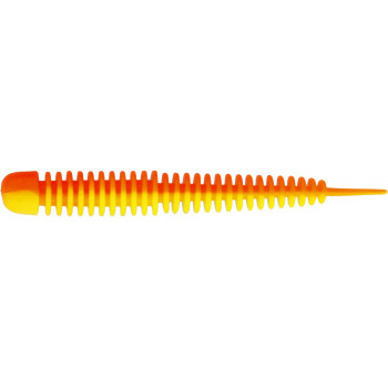 Силикон Kinetic Wriggly 7.5cm 2.1g Yellow/Orange (10шт) Garlic