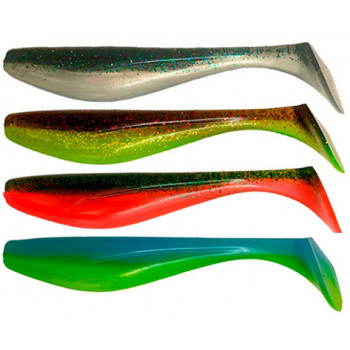 Силикон FishUp Wizzle Shad 5" (4шт) #MIX01 - 201/203/205/206