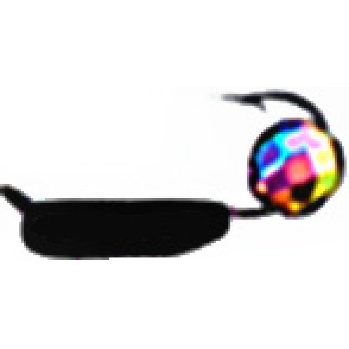 Мормышка вольфрам PM480 Столбик с гран шаром Хамелеон 0.8g  (черный) №2.5