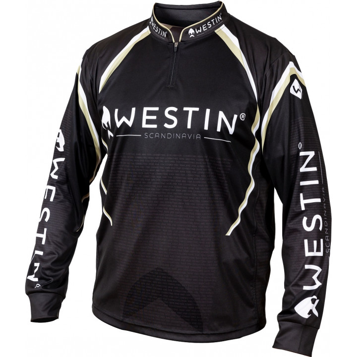 Чоловічий лонгслів Westin LS Tournament Shirt S Black/Grey