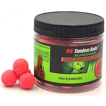 Бойлы Tandem Baits Fluo Pop-Up 16mm 70g Chili & Robin Red (Специи Робин Ред)