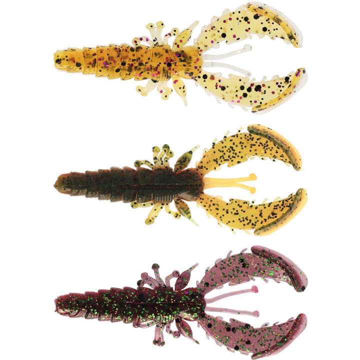 Силикон Westin Crecraw Slim Creaturebait 5.5cm 1.5g Floating Clear Water Mix 22 (6шт/уп)