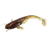 Силикон FishUp Catfish 2" (10шт) #045 Green Pumpkin/Red & Black