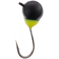 Мормышка вольфрамовая Viking Fishing Round+drop 0.18g 2.5mm Black (1шт)