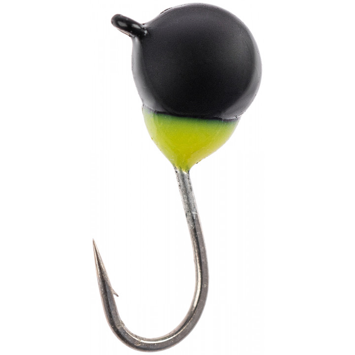 Мормышка вольфрамовая Viking Fishing Round+drop 0.18g 2.5mm Black (1шт)