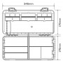 Коробка GC G.Carp Flat Tackle Box 35x18x8cm