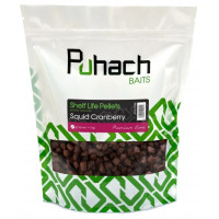 Вареные гранулы Puhach Baits Premium Line Shelf Life Pellets 1 kg - Squid Сranberry 8/10mm