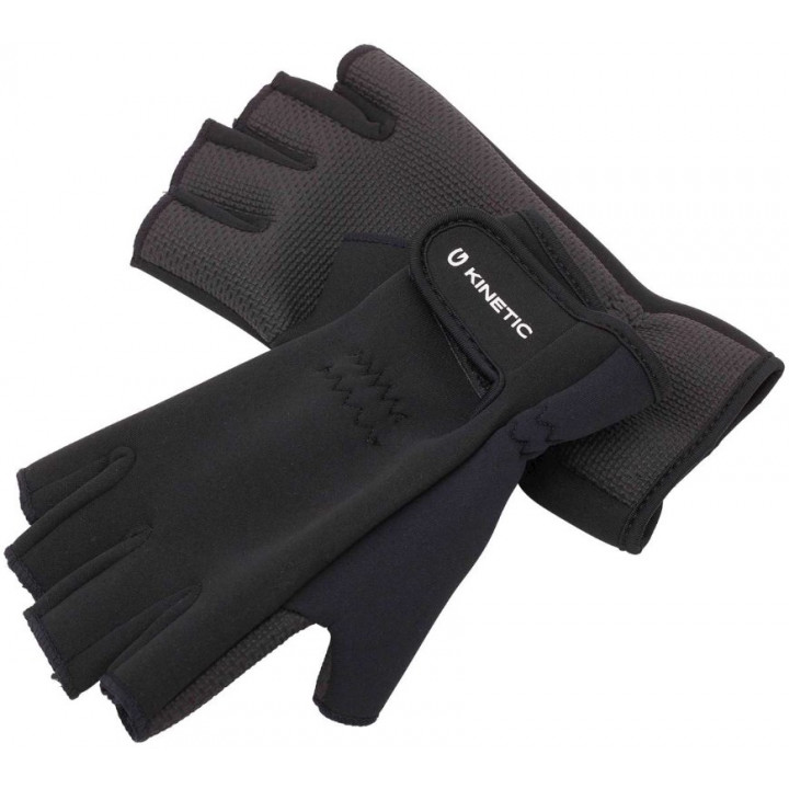 Перчатки Kinetic Neoprene Half Finger Glove XL Black