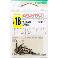 Двойной вертлюжок Owner 72457 W Crane Swivel №16 Black Chrome