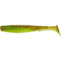 Силикон FishUp U-Shad 3.5" (8шт) #204 - Green Pumpkin Chartreuse