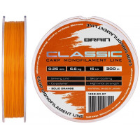 Леска Brain Classic Carp Line (solid orange) 300m 0.35mm 25lb 10.7kg